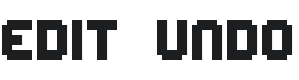 Edit Undo BRK Font Preview