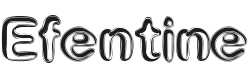 Efentine Font Preview