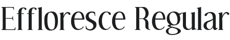 Effloresce-Regular Font Preview