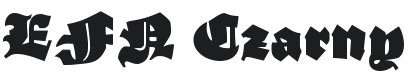 EFN Czarny Font Preview
