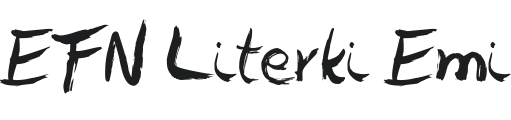 EFN Literki Emi Font Preview