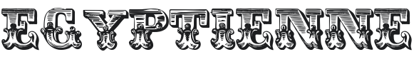 Egyptienne Zierinitialien Font Preview