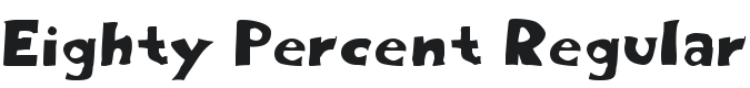 Eighty Percent Font Preview