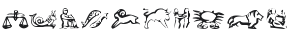 Eileens Little Zodiac Font Preview