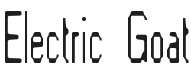 Electric Goat Font Preview