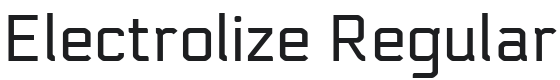 Electrolize Font Preview