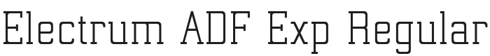 Electrum ADF Exp Font Preview