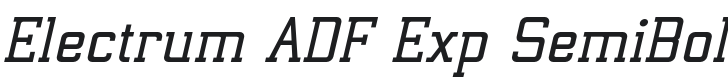 ElectrumADFExp-SemiBoldOblique Font Preview