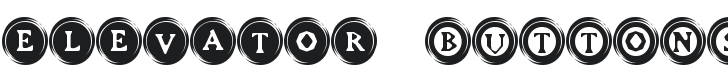 Elevator Buttons Font Preview