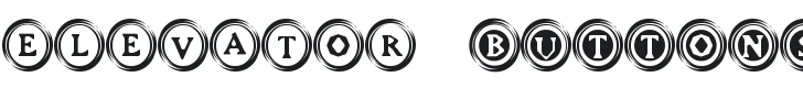 Elevator Buttons Two Font Preview