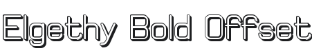 Elgethy Bold Offset Font Preview