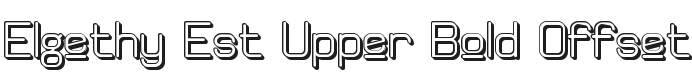 Elgethy Est Upper Bold Offset Font Preview