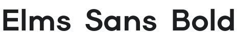 Elms Sans Bold Font Preview
