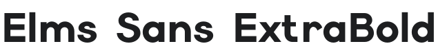 Elms Sans ExtraBold Font Preview