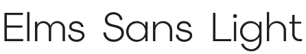 Elms Sans Light Font Preview