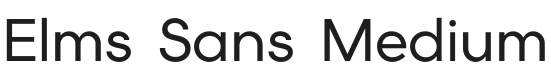 Elms Sans Medium Font Preview