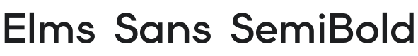 Elms Sans SemiBold Font Preview