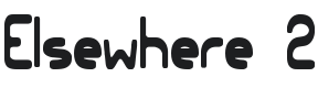 Elsewhere 2 BRK Font Preview
