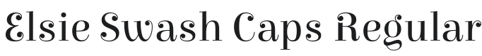 Elsie Swash Caps Font Preview