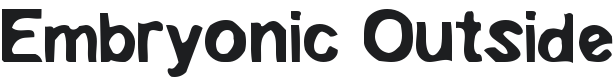Embryonic Font Preview