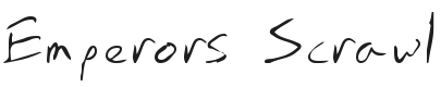 Emperors Scrawl Font Preview