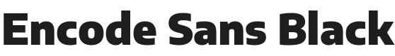 Encode Sans Black Font Preview