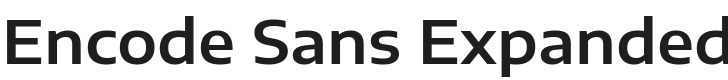 Encode Sans Expanded SemiBold Font Preview