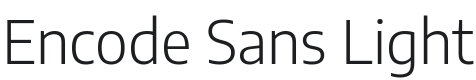 Encode Sans Light Font Preview