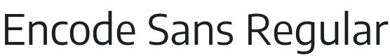Encode Sans Font Preview
