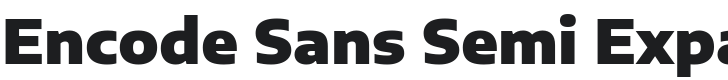 Encode Sans Semi Expanded Black Font Preview