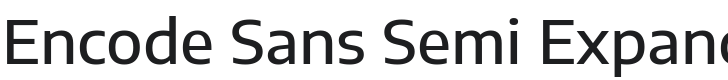 Encode Sans Semi Expanded Medium Font Preview