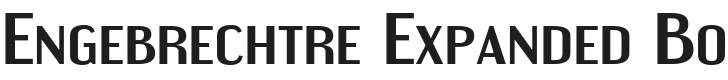 EngebrechtreEx-Bold Font Preview
