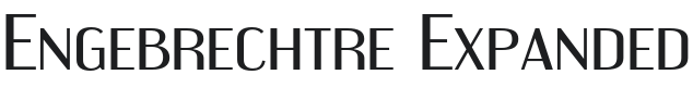 EngebrechtreEx-Regular Font Preview