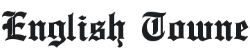 English Towne Font Preview