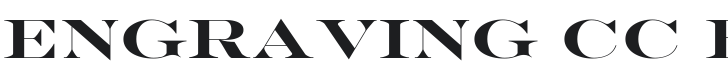Engraving CC Font Preview