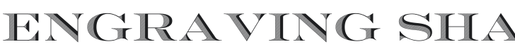 Engraving Shaded CC Bold Font Preview