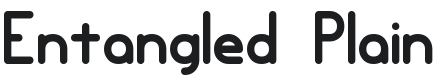 Entangled Plain (BRK) Font Preview