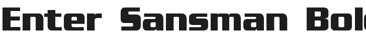 Enter Sansman Font Preview