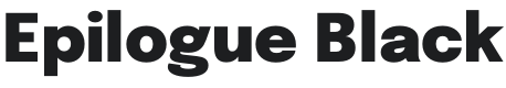 Epilogue Black Font Preview