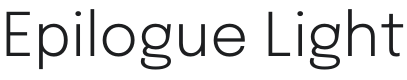 Epilogue Light Font Preview