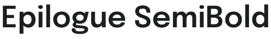 Epilogue SemiBold Font Preview