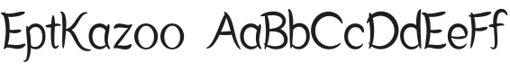 EptKazoo Font Preview