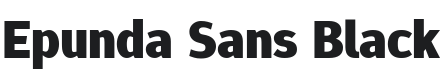 Epunda Sans Black Font Preview