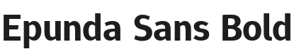 Epunda Sans Bold Font Preview