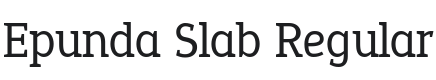 Epunda Slab Font Preview
