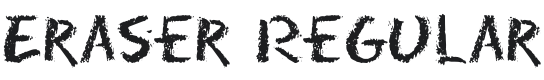 Eraser Font Preview