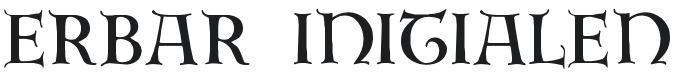 Erbar Initialen Font Preview