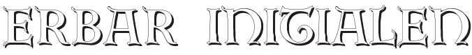 Erbar Initialen Shadow Font Preview