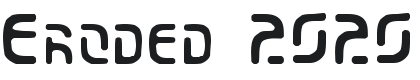 Eroded 2020 Font Preview
