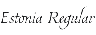 Estonia Font Preview